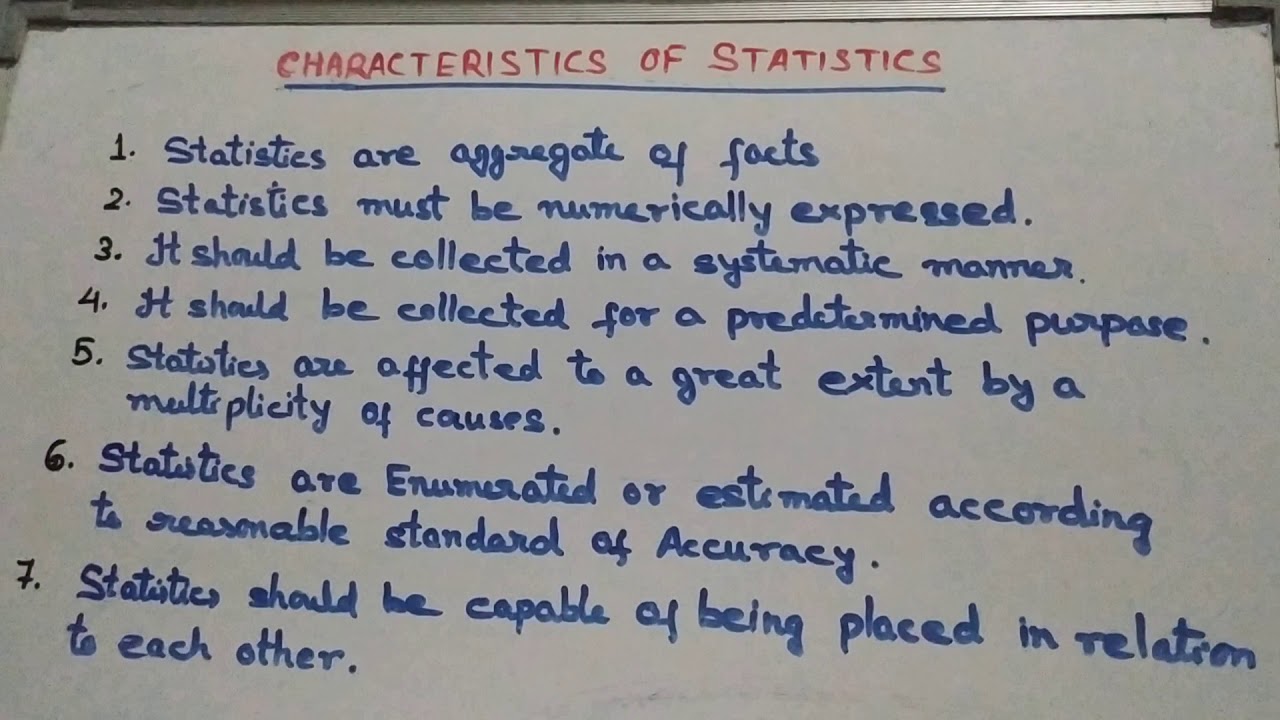 Characteristics of Statistics  Hindi V-2