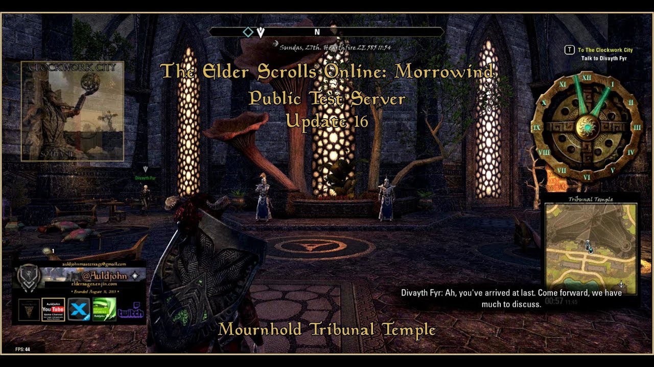 ESO-M PTS Mournhold Tribunal Temple seeking Clockwork City