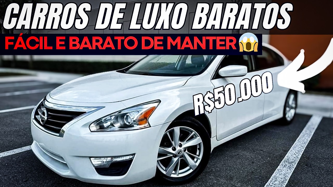 LUXO ACESSÍVEL? 🔥 5 CARRÕES BARATOS E FÁCEIS DE MANTER que você PODE TER!