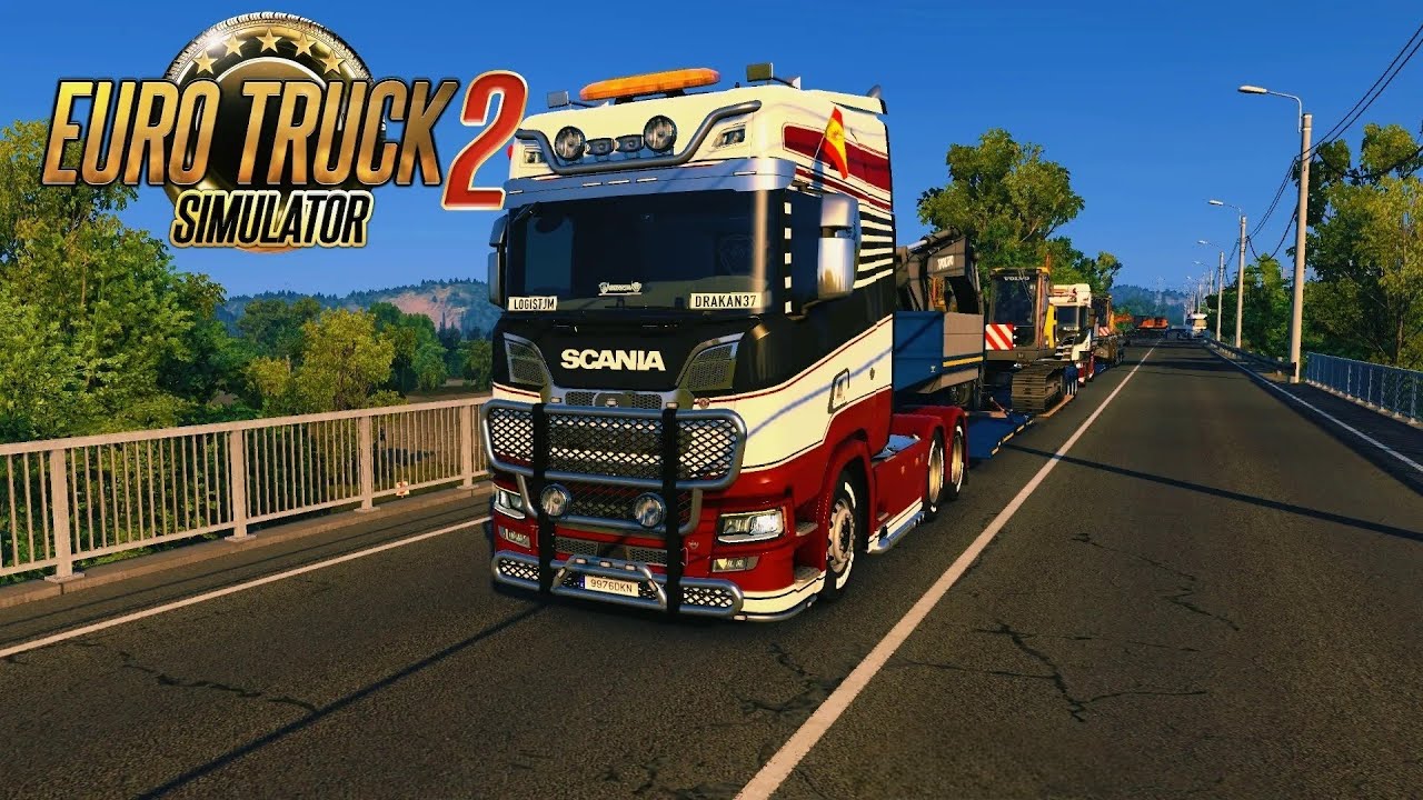 ETS2 - TruckersMP - Ruta De Empresa LogísticaJm Desde Hunedoara Hasta Pirdop Llevando Escavadoras