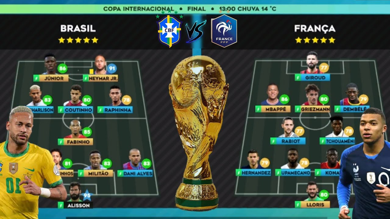 DLS | Modo Carreira Seleção Brasileira #39 ( Final da Copa do Mundo Brasil 🇧🇷X🇫🇷 França )