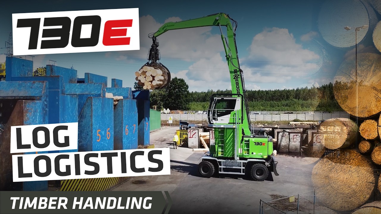 Timber log logistics made easy - SENNEBOGEN 730 E