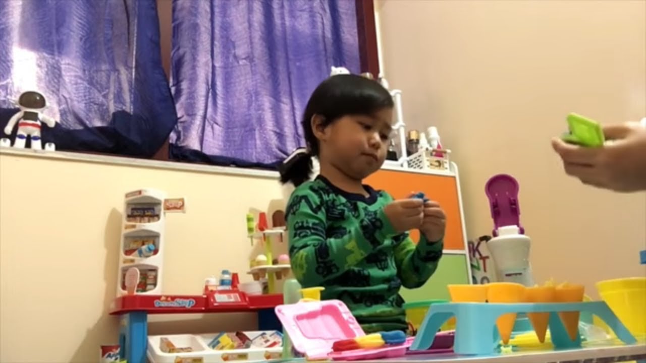 Unboxing Play Doh Ice cream happy party Playset Toys For Kids! Pretend Play making Ice cream Part 2