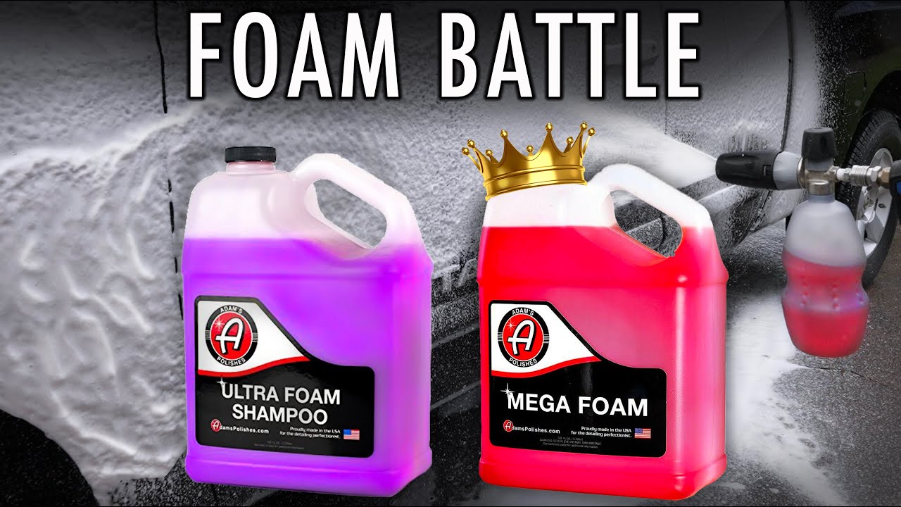 FOAM CANNON SOAP BATTLE ADAMS MEGA FOAM vs ADAMS ULTRA FOAM SHAMPOO