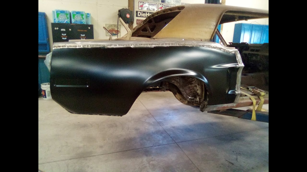 1968 golden nugget special Mustang Restoration Part 21 passengers side quarter panel replacement