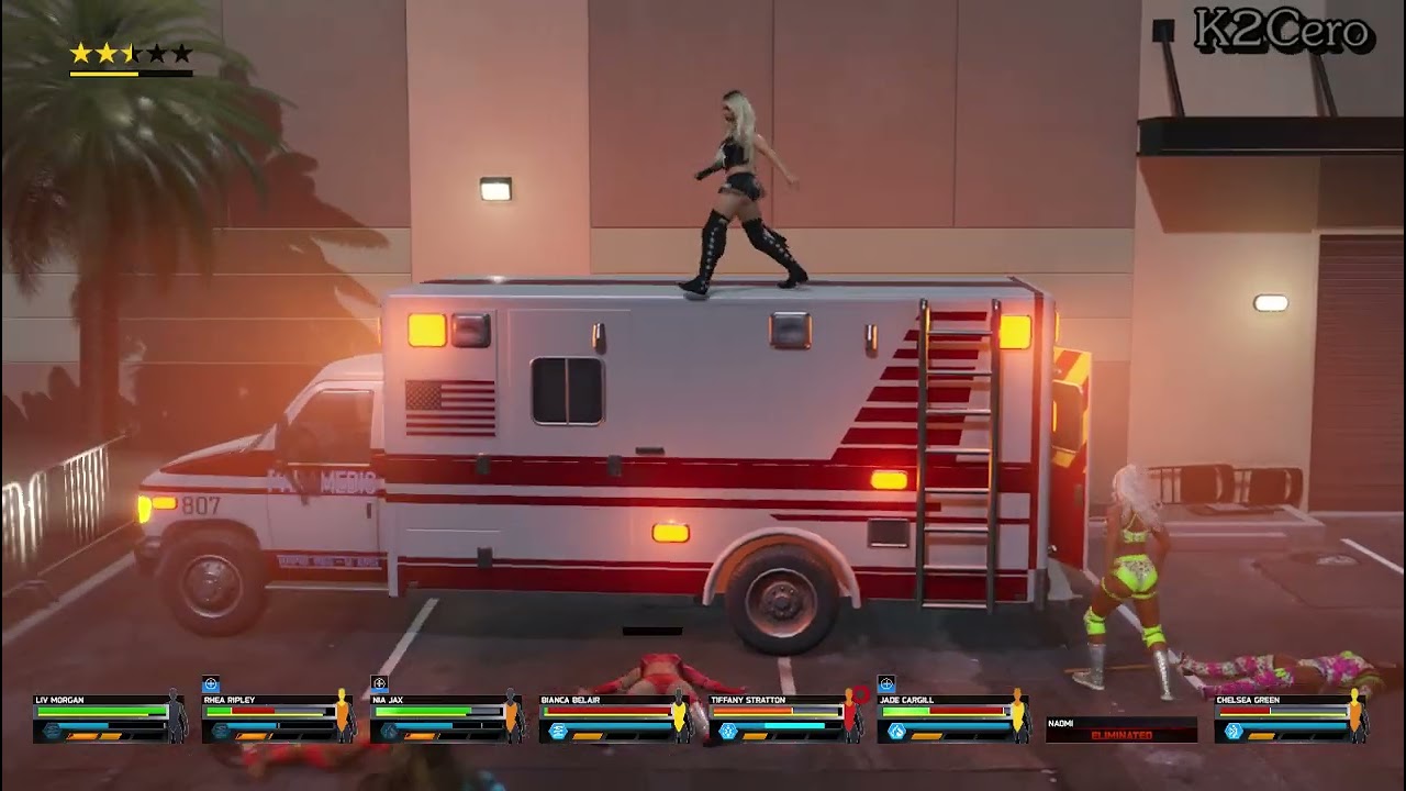 BACKSTAGE BRAWL 8 WAY FEMALE  - WWE2K25