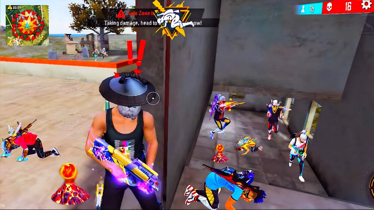 Free Fire🔥My Fav Combo💪Scar lll+Mp5 lll⚡Solo vs Squad Full Map Gameplay🎯 -Garena free fire #freefire