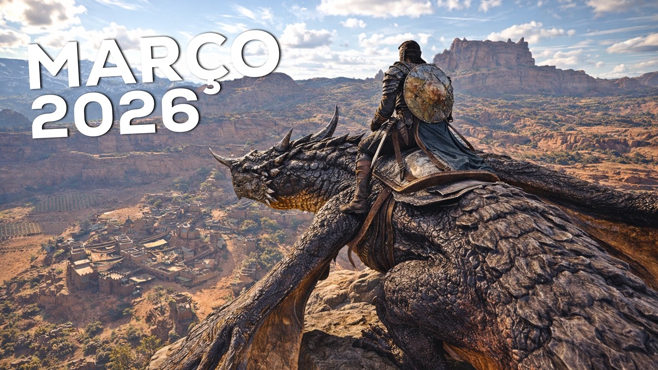 TOP 20  : NOVOS JOGOS em MARÇO DE 2026 | PS5, XSERIES, SWITCH 2, PC