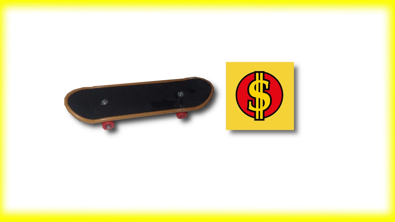 I do tricks on my dollarstore fingerboard.