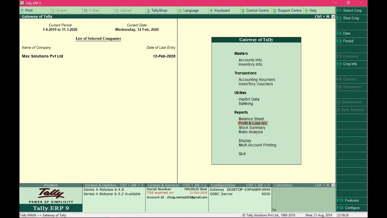 9.4  GTA Entry Under Reverse Charge in Tally // Reverse Charge Mechanism Tally
