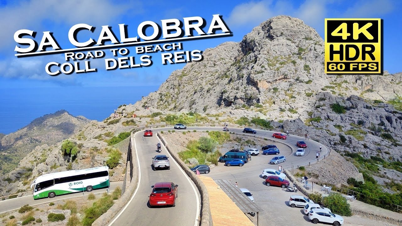 Sa Calobra Mallorca (Coll dels Reis) Road to Sa Calobra Beach 4K 60fps 💖 Balearic Islands 👀 Spain 🇪🇸