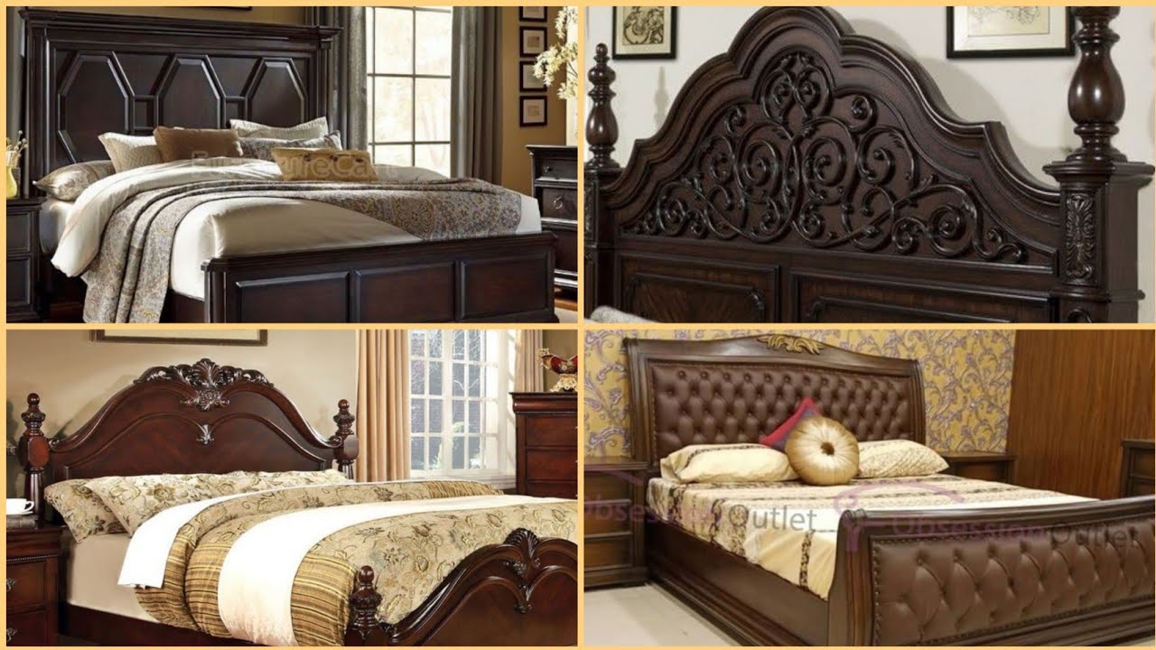 New fashioned and Latest Wooden bed designs | shesham wood bed designs / chiniot bed designs