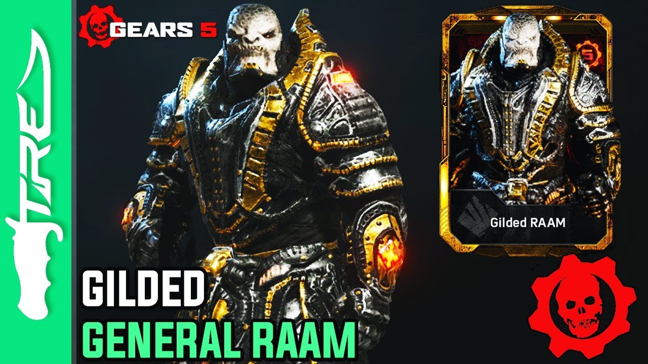 GILDED RAAM GAMEPLAY! - Gears of War 4 Multiplayer Character Gameplay (Gears of War 5 Gilded RAAM)