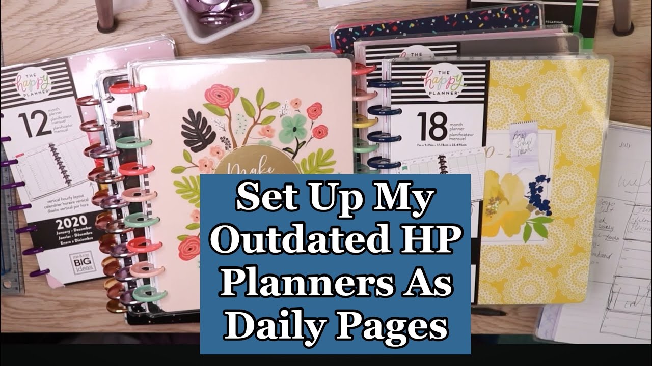 Set Up My Planner With Me March 2025 // Outdated CLASSIC Happy Planner As A 2-Page Daily Planner