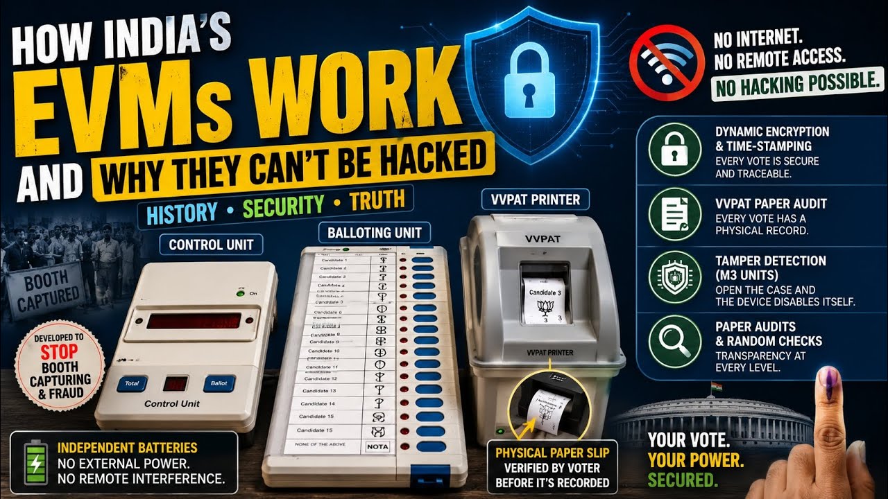 India&rsquo;s EVM Explained: How Electronic Voting Machines Prevent Hacking & Fraud