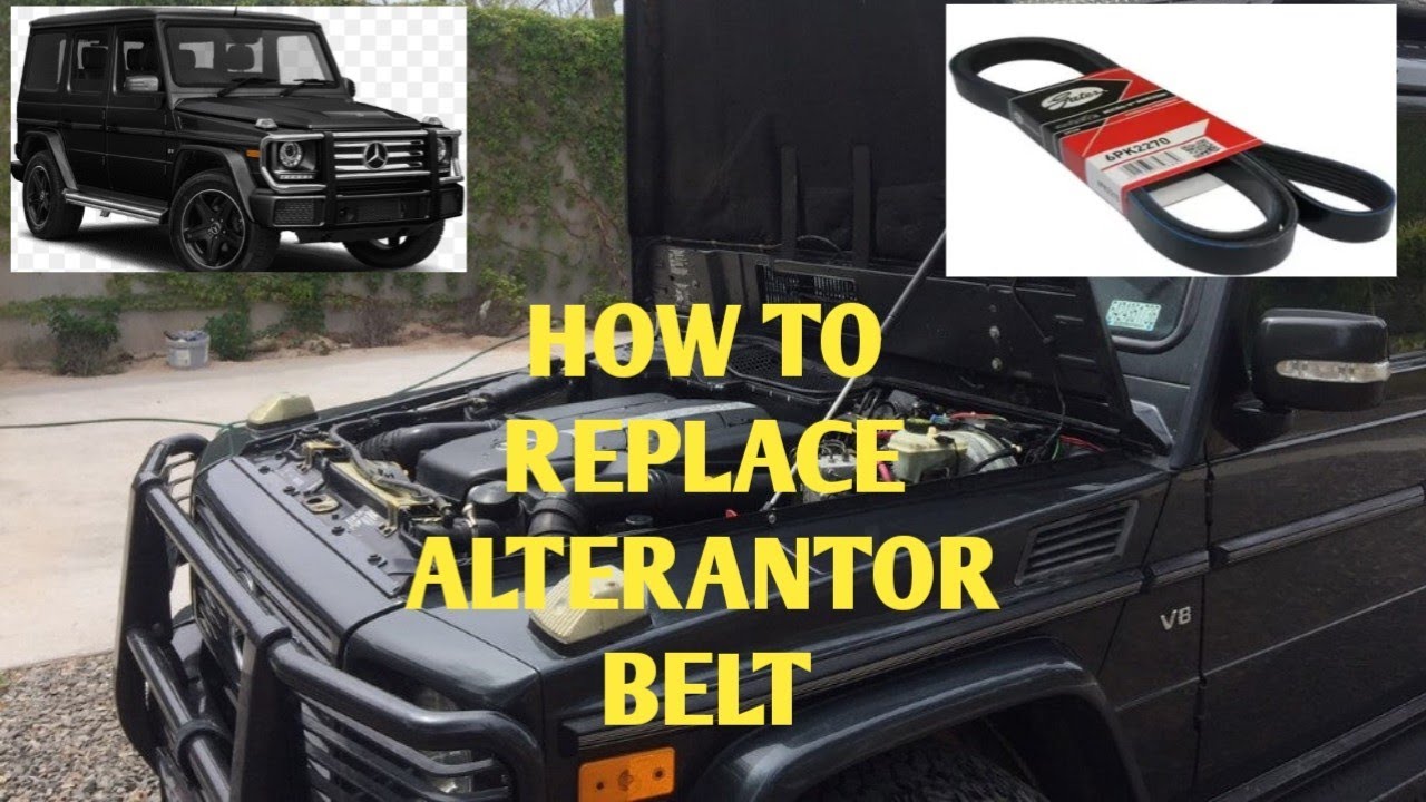 Mercedes G Wagon G55 AMG Serpentine Belt Replace.