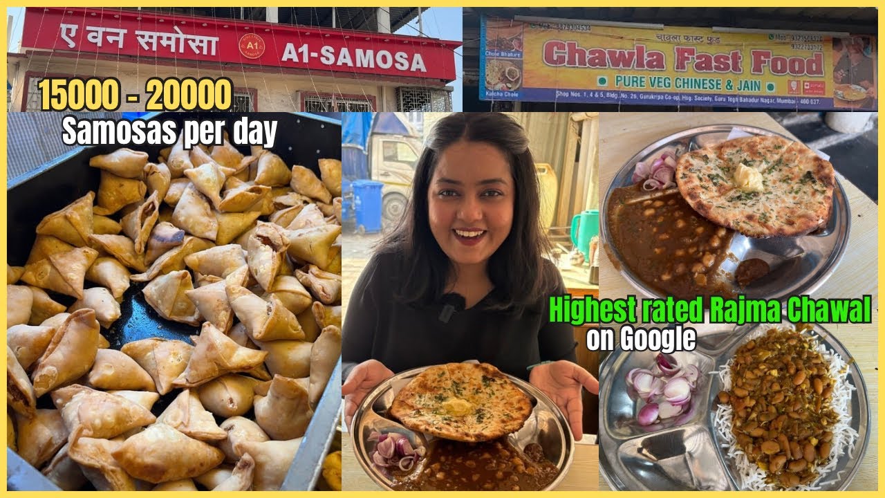Mumbai's No 1 Samosa | 90/- Rs Best Dhaba Food | Chinese cheese samosa, Butter Aloo Kulcha & More