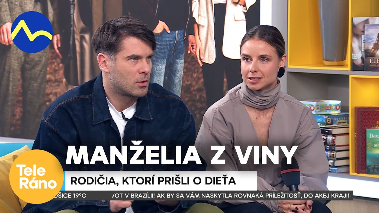 Manželia zo seriálu Vina - Ján Dobrík a Nela Pocisková | Teleráno