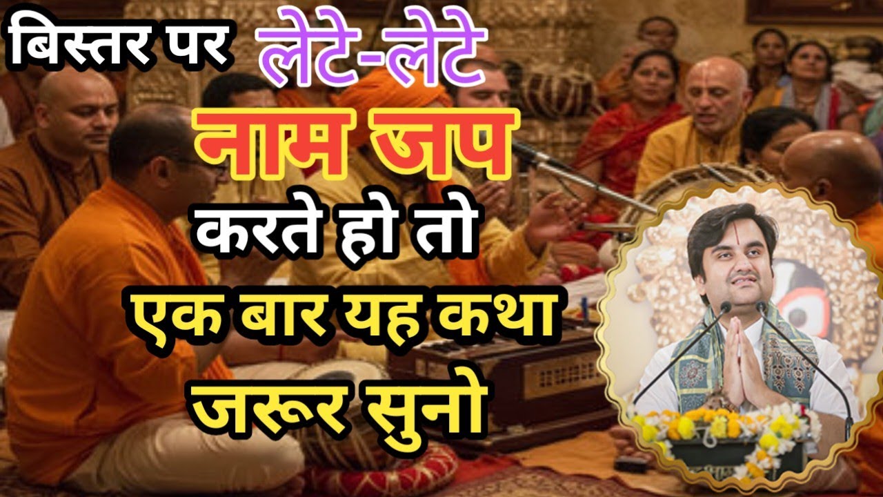 बिस्तर पर लेटे-लेटे नाम जब करते हो तो यह कथा एक बार जरूर सुने ||इंद्रेश महाराज जी की भागवत कथा