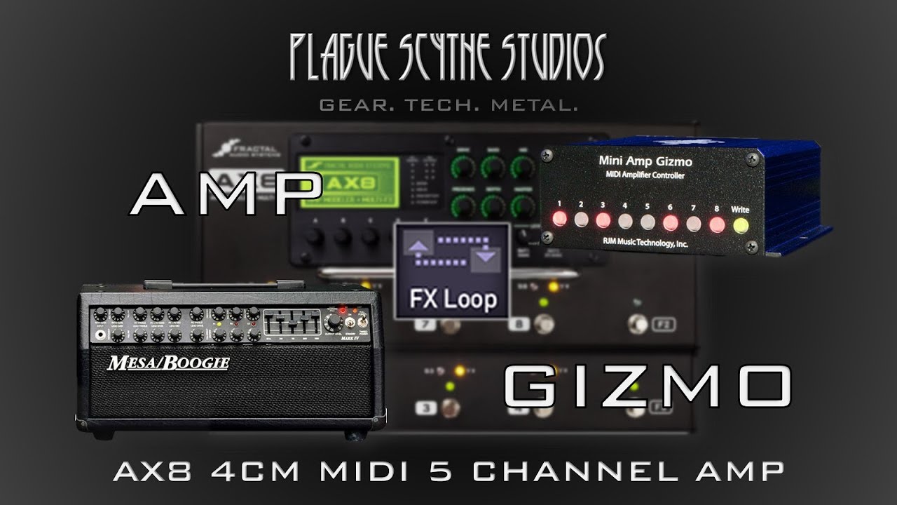 AX8 + Mini Amp Gizmo = 5-канальный MIDI-усилитель! — Обучающее видео