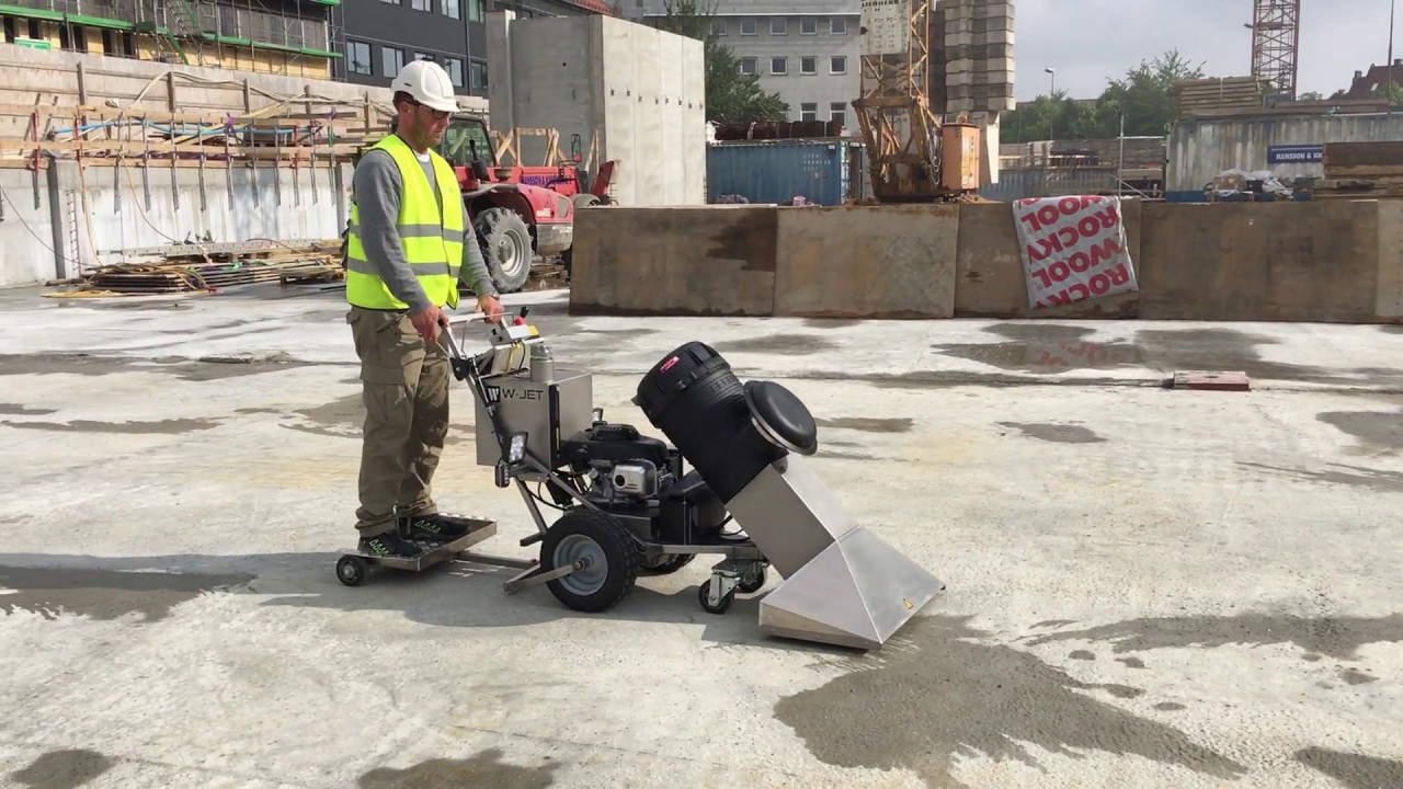 W-JET - Road dryer and cleaner system - Drying Concrete
