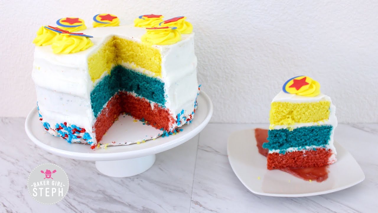 PIXAR FEST CELEBRATION CAKE || Pixar Fest Inspired Recipe