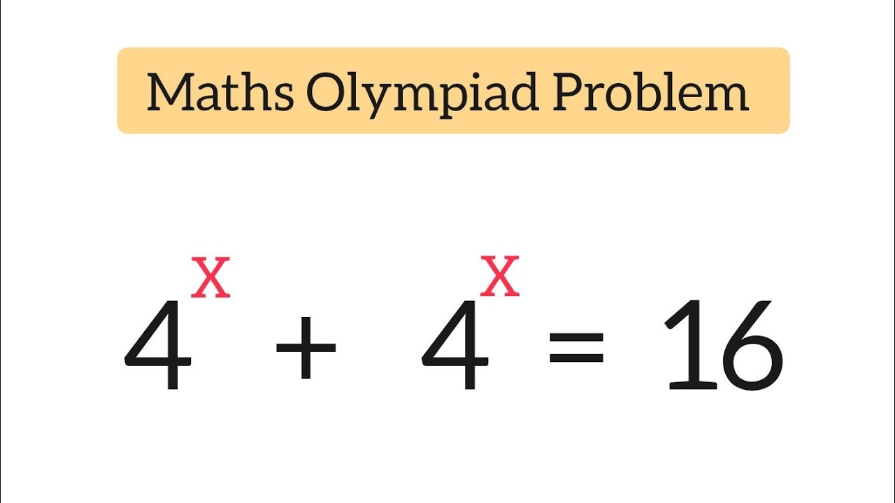 Exponential Maths Problem | Maths Olympiad