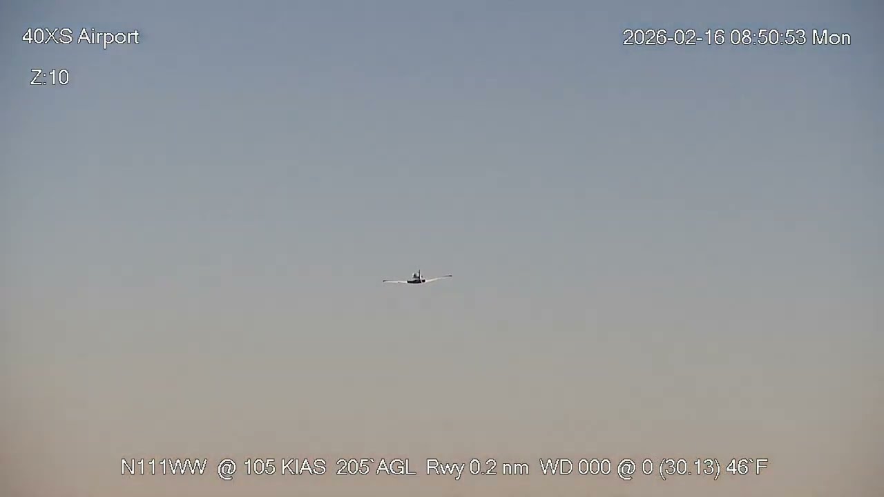 Bonanza takeoffs comparing two camera microphones at Sasser Breakaway 2026-02-23