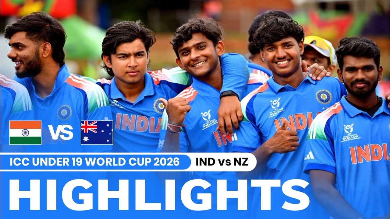 IND vs NZ Under 19 World Cup 2026 24th Match Highlights 2026 | India vs NZ Highlights