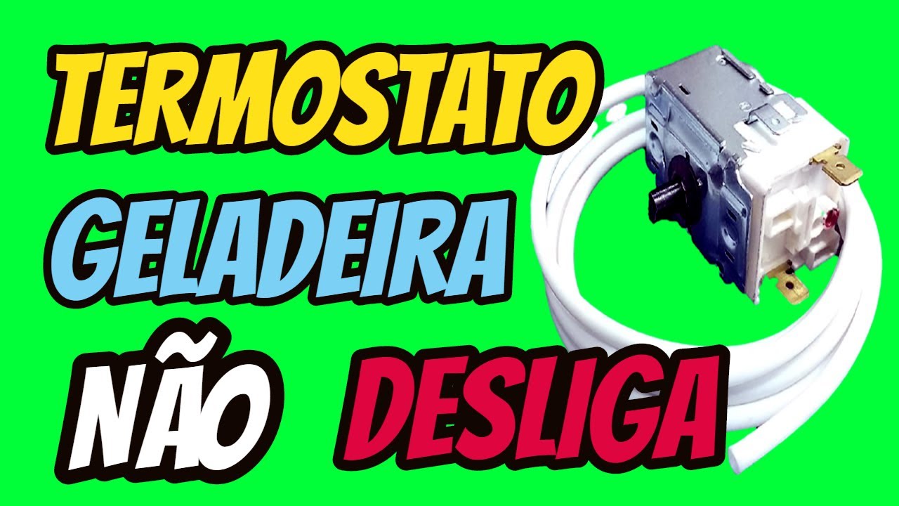 🔴Troquei o Termostato é a Geladeira Não Desliga