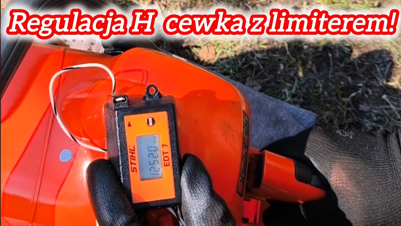 Husqvarna 445 450 regulacja pilarki jakie obroty ustawić cewka z limiterem obrot&oacute;w. 