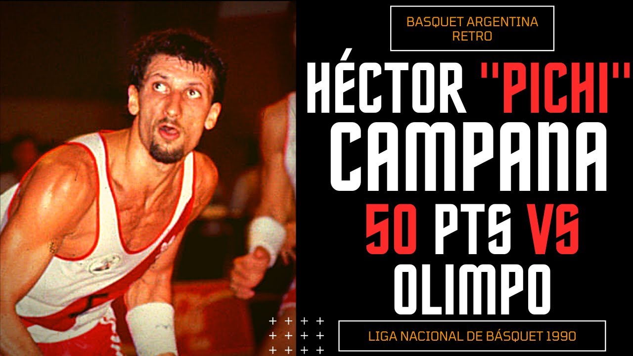 Pichi Campana anota 50 puntos en la Liga Nacional de 1990 | River Plate vs Olimpo de Bahía Blanca