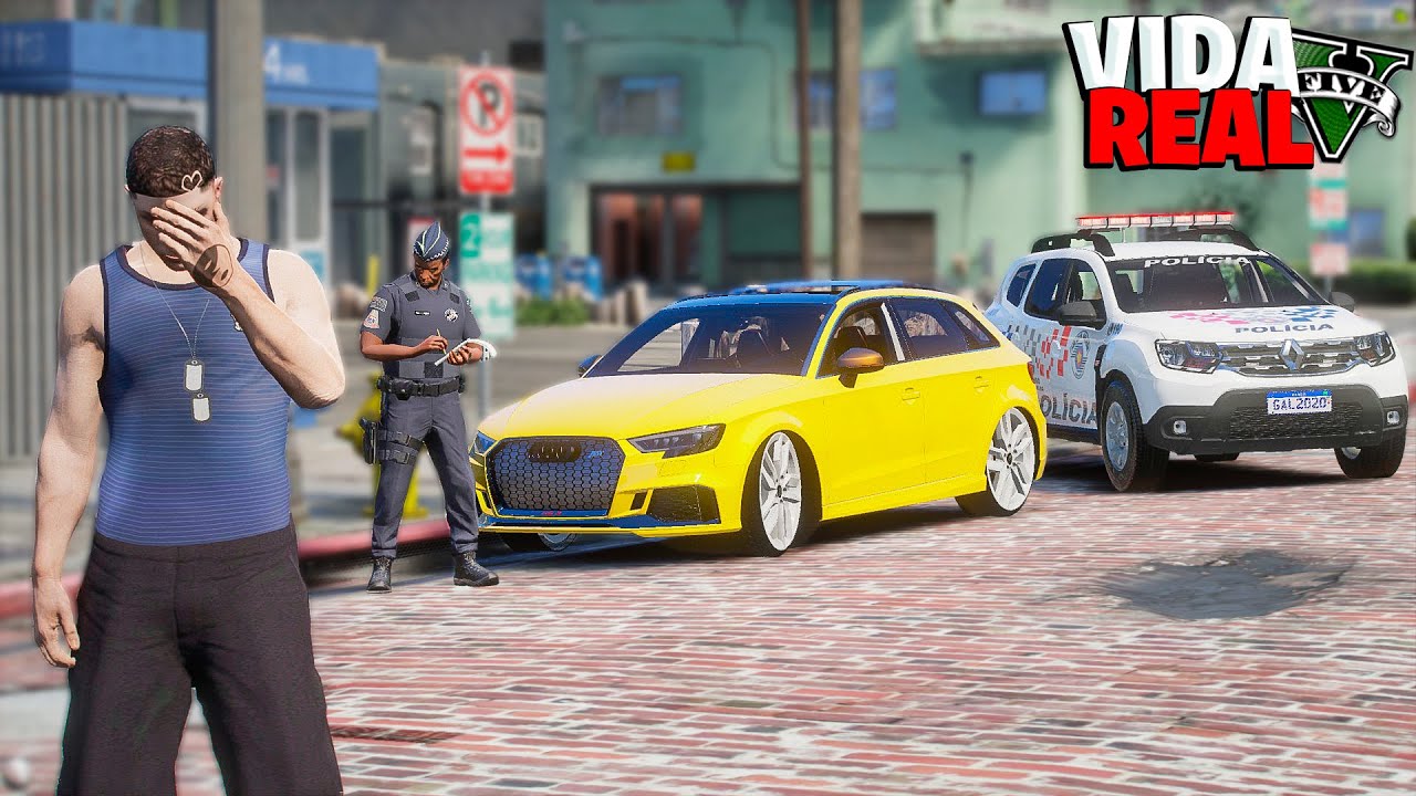 GTA V : VIDA REAL - EU NÃO DEVIA TER SAÍDO DE CASA HOJE, SÓ PROBLEMAS! 😠 - #70