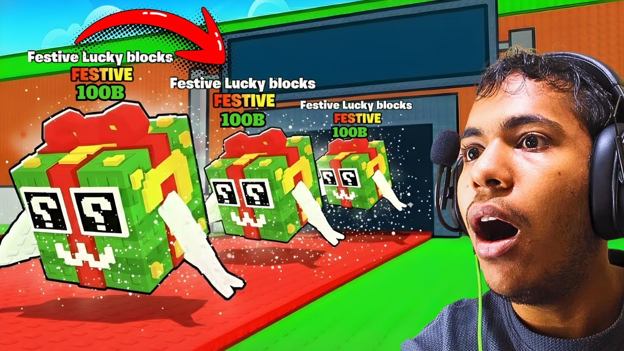 I OPENED 100 FESTIVE LUCKY BLOCKS… AND THIS HAPPENED IN STEAL A BRAINROT 🎄😱