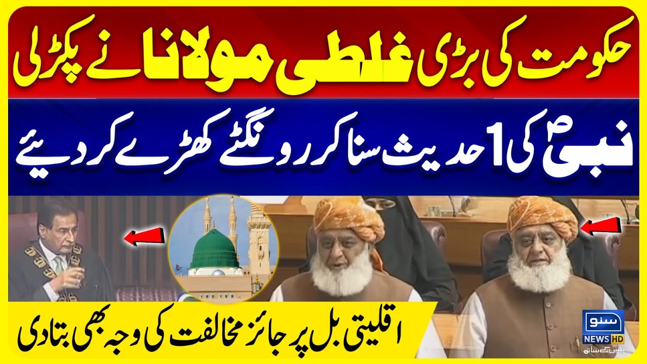 Maulana Emotional Speech in National Assembly | Joint Session Clash Over Minority Bill | Suno NewsHD