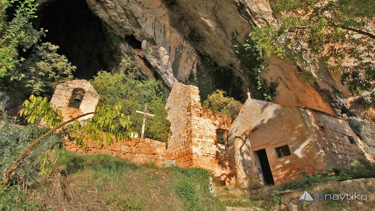 Sveta Nedjelja, monastery in the cave, island Hvar