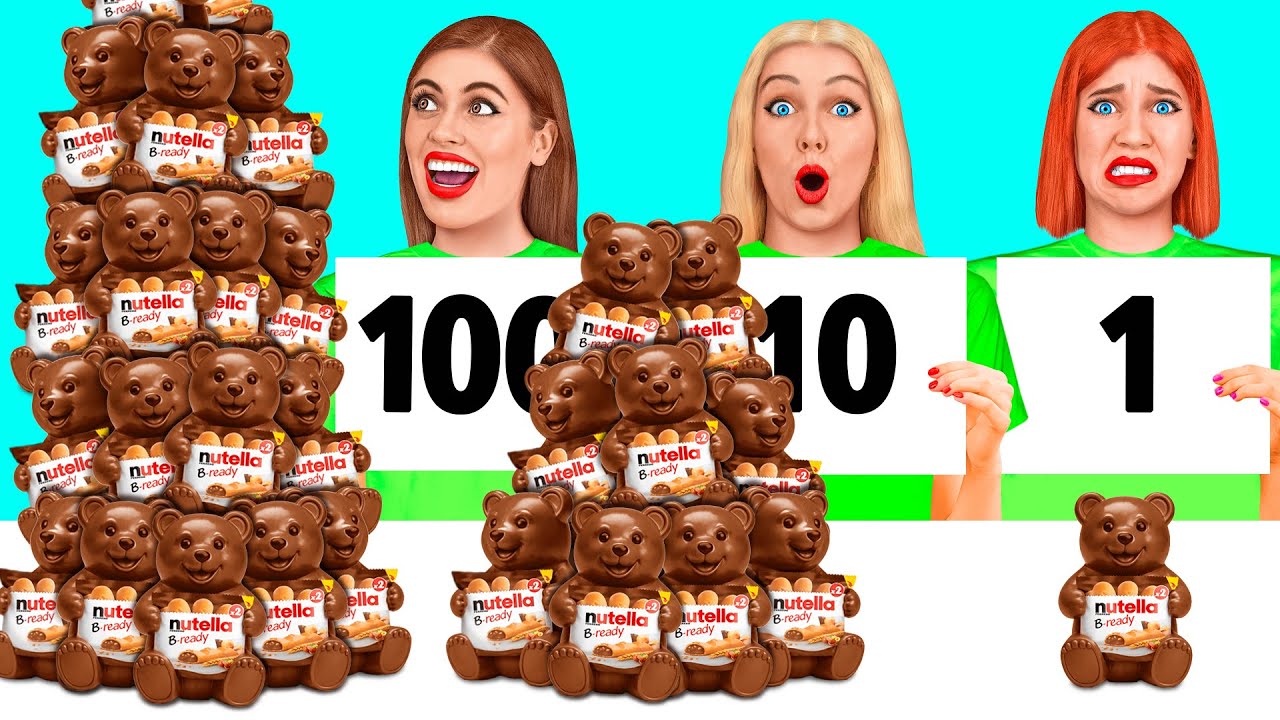100 개의 음식 층 | 멋진 요리 레시피 Trend DO Challenge