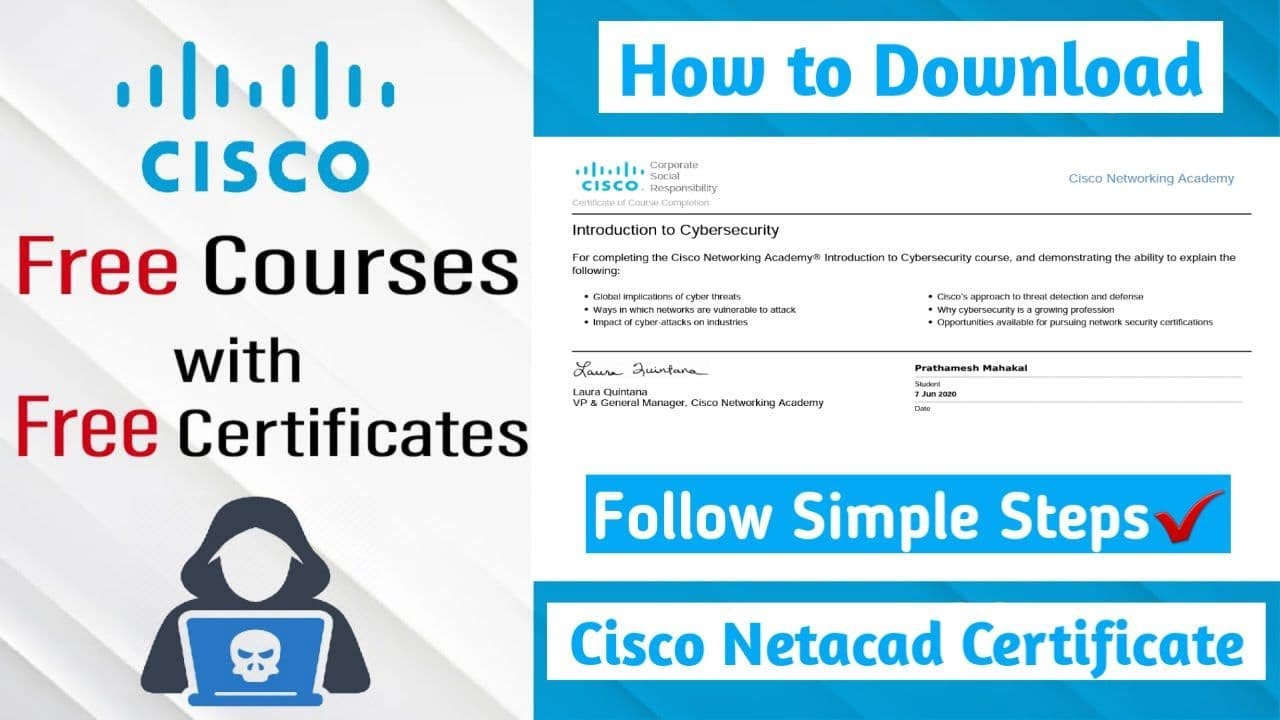 How to Download Certificate from Cisco Netacad | Cisco Networking Academy