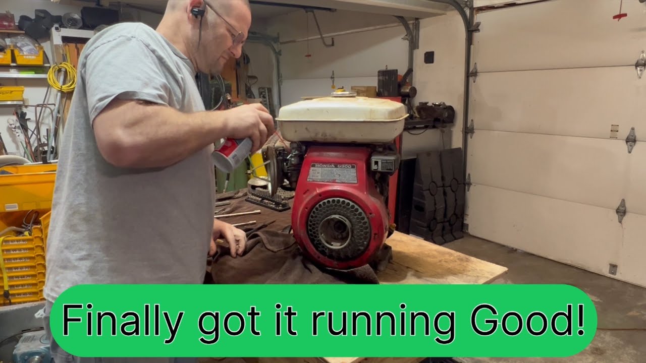 Honda G300 Engine Gets a Clean Carburetor and Pull Cord!