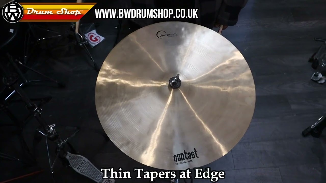Dream 20" Contact Crash Ride Cymbal. Product review and sound clip.
