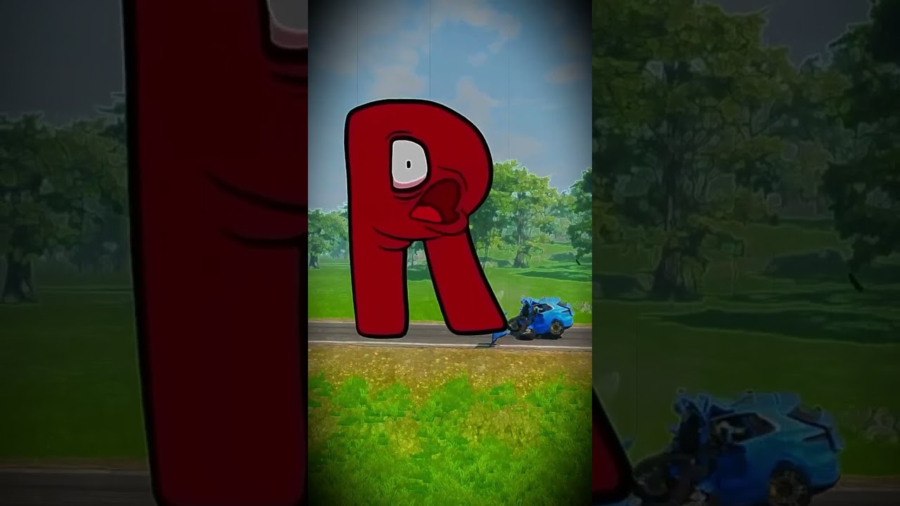Alphabet Lore vs Cars in BeamNG.Drive 