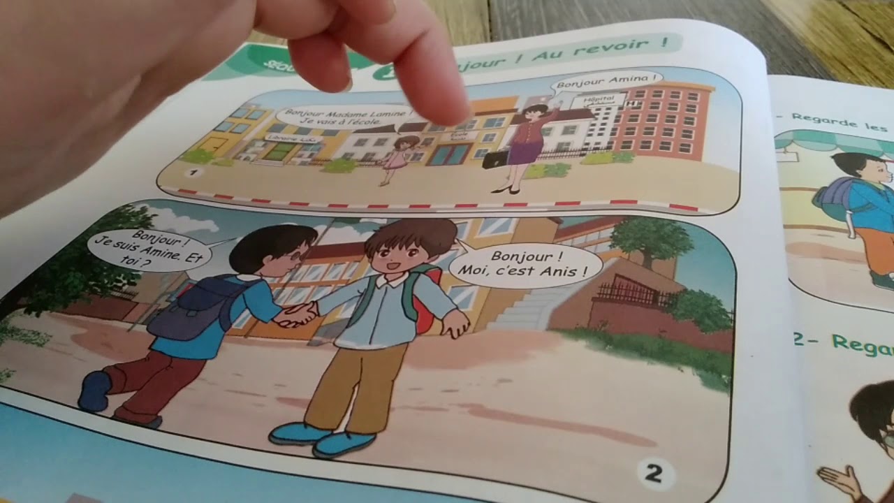 oral compréhension  : bonjour!  au revoir!