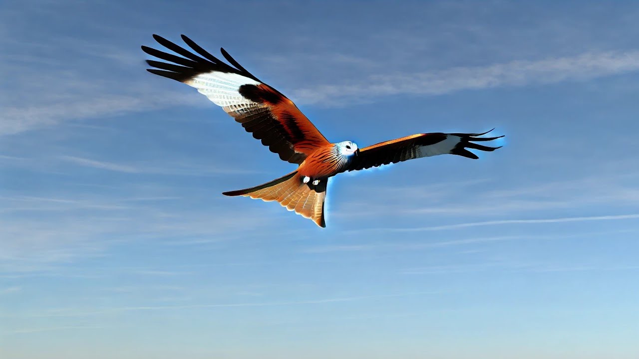 Red Kites flying over Wellesbourne Airfield