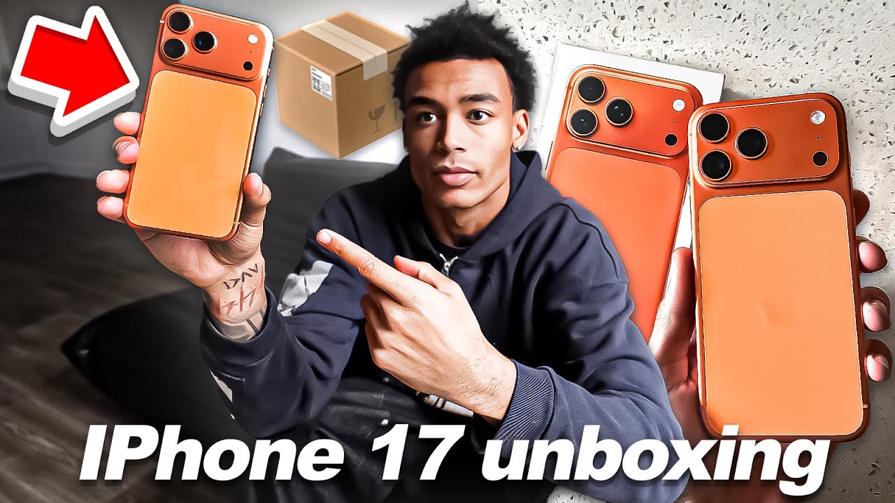 Распаковка и настройка iPhone 17 Pro Max! (тест камеры, режим двойной съёмки, обзор и многое друг...