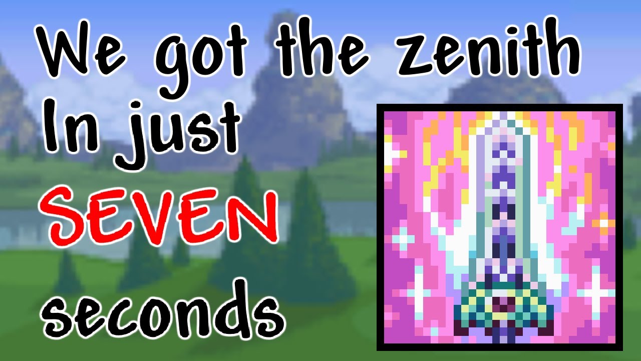 [WR] Zenith% in 7 Seconds | Terraria Speedrun