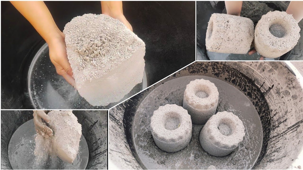 Finally  New Black Tub Sofy dusty sand cement dry/water 💦 crumbling | ASASMR |