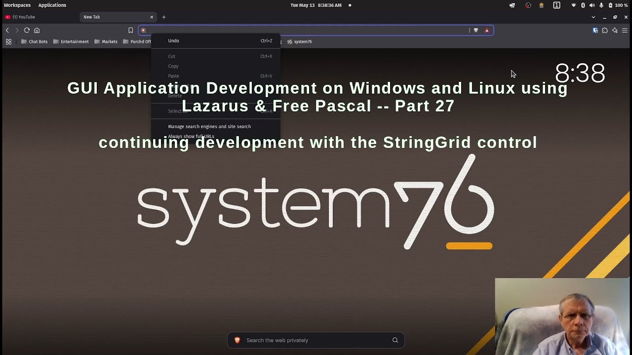 Episode 27 - GUI Application Developmentcusing Lazarus & Free Pascal