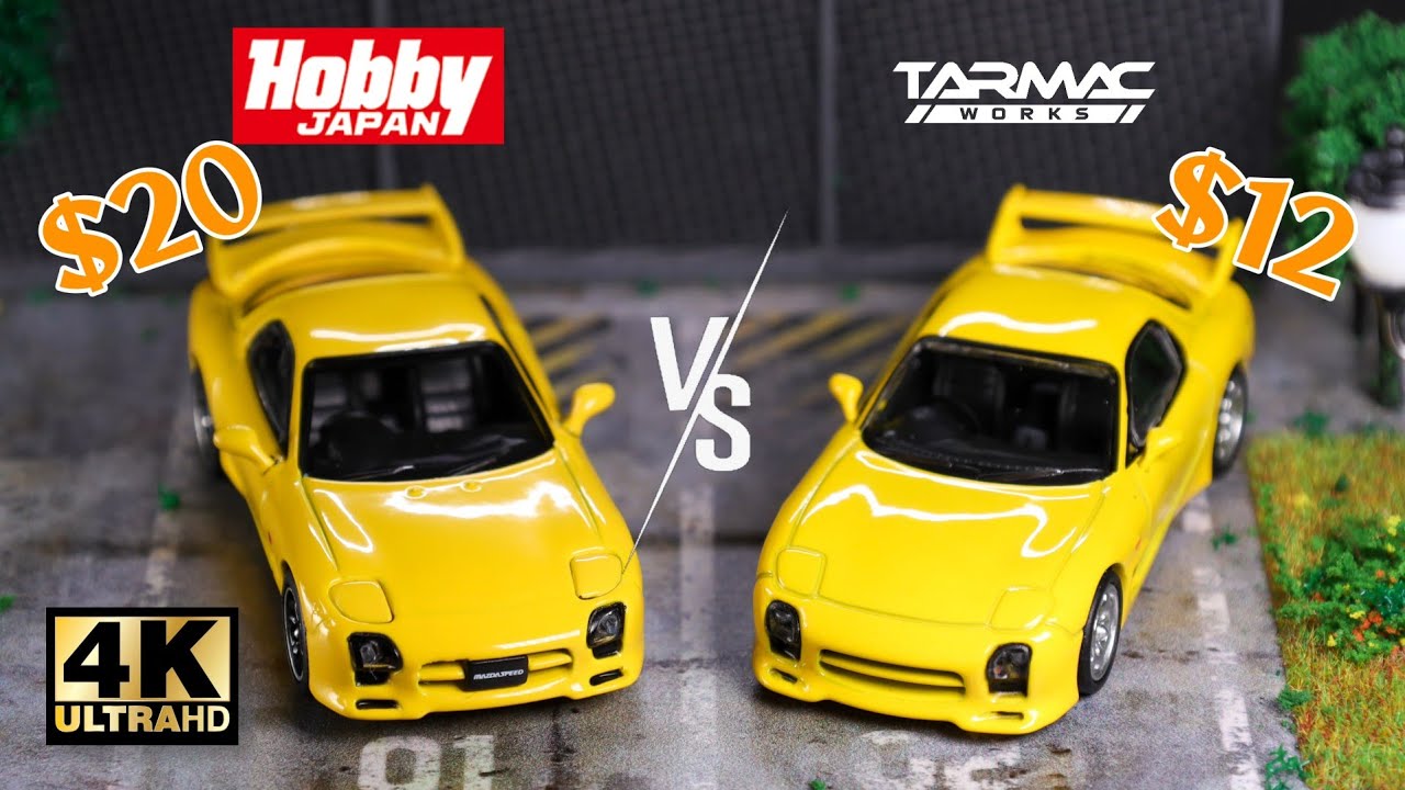 Hobby JAPAN VS TARMAC WORKS - enfini RX-7 FD3S (A-SPEC.) MAZDA SPEED l Cinema Shot 4K