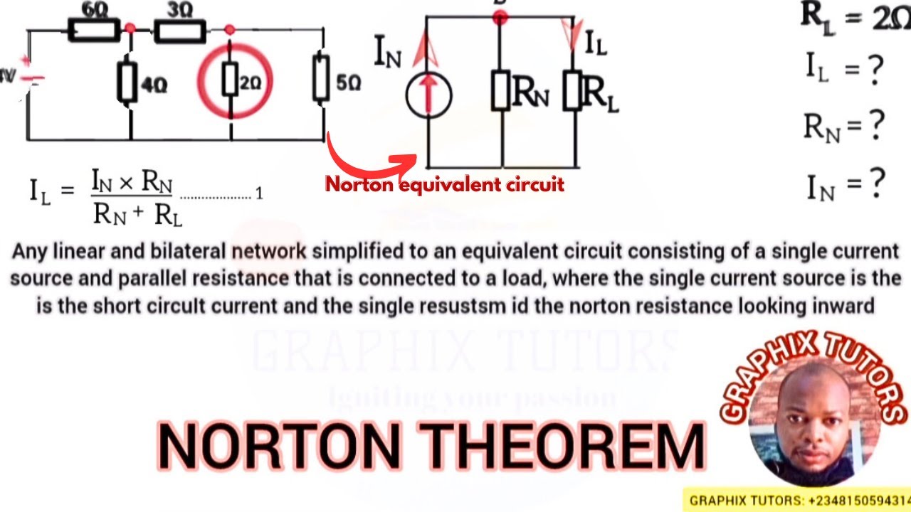 Norton theorem technique in analysing  a circuit