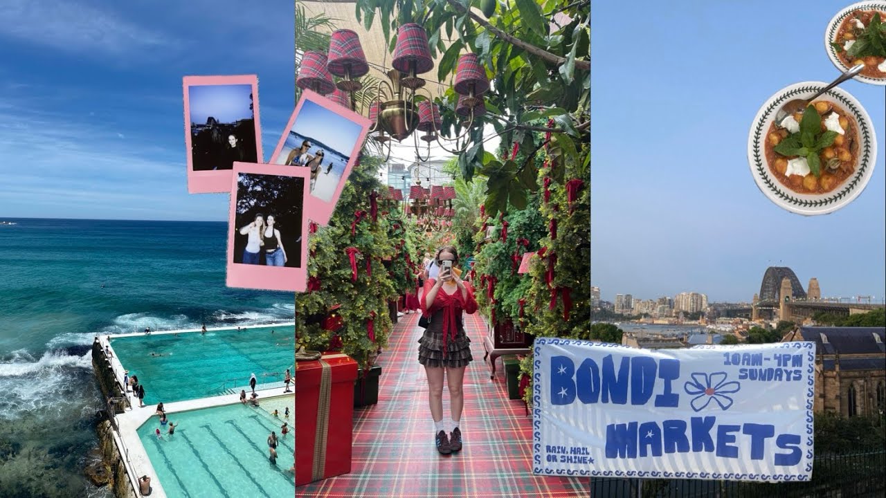 solo exploring in sydney! bondi beach, markets, shopping, aquarium + more!! 